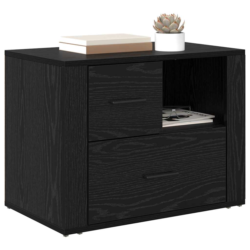 Natskab Sort eg 35 x 60 x 50 cm Konstrueret træ