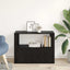 Sideboard Sort eg 80 x 30 x 60 cm Konstrueret træ