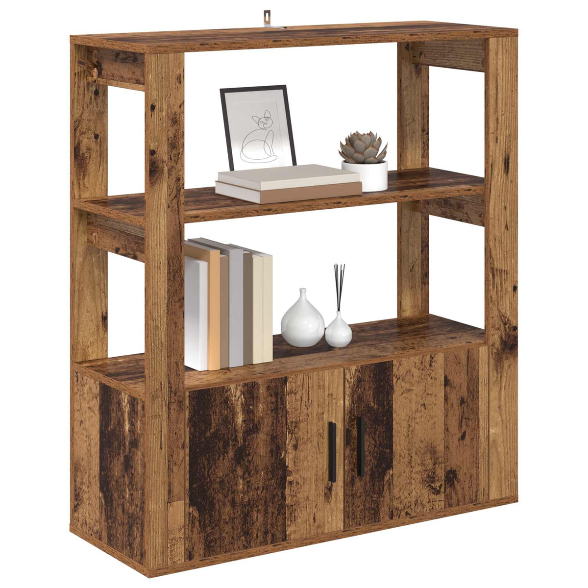 Sideboard Gammelt træ 30 x 80 x 90 cm Konstrueret træ