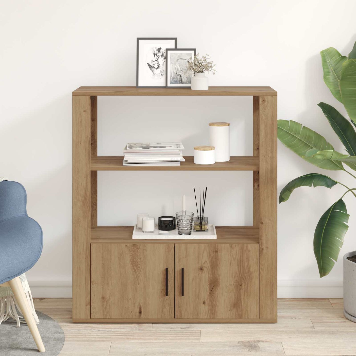 Sideboard artisan eg 30 x 80 x 90 cm Konstrueret træ