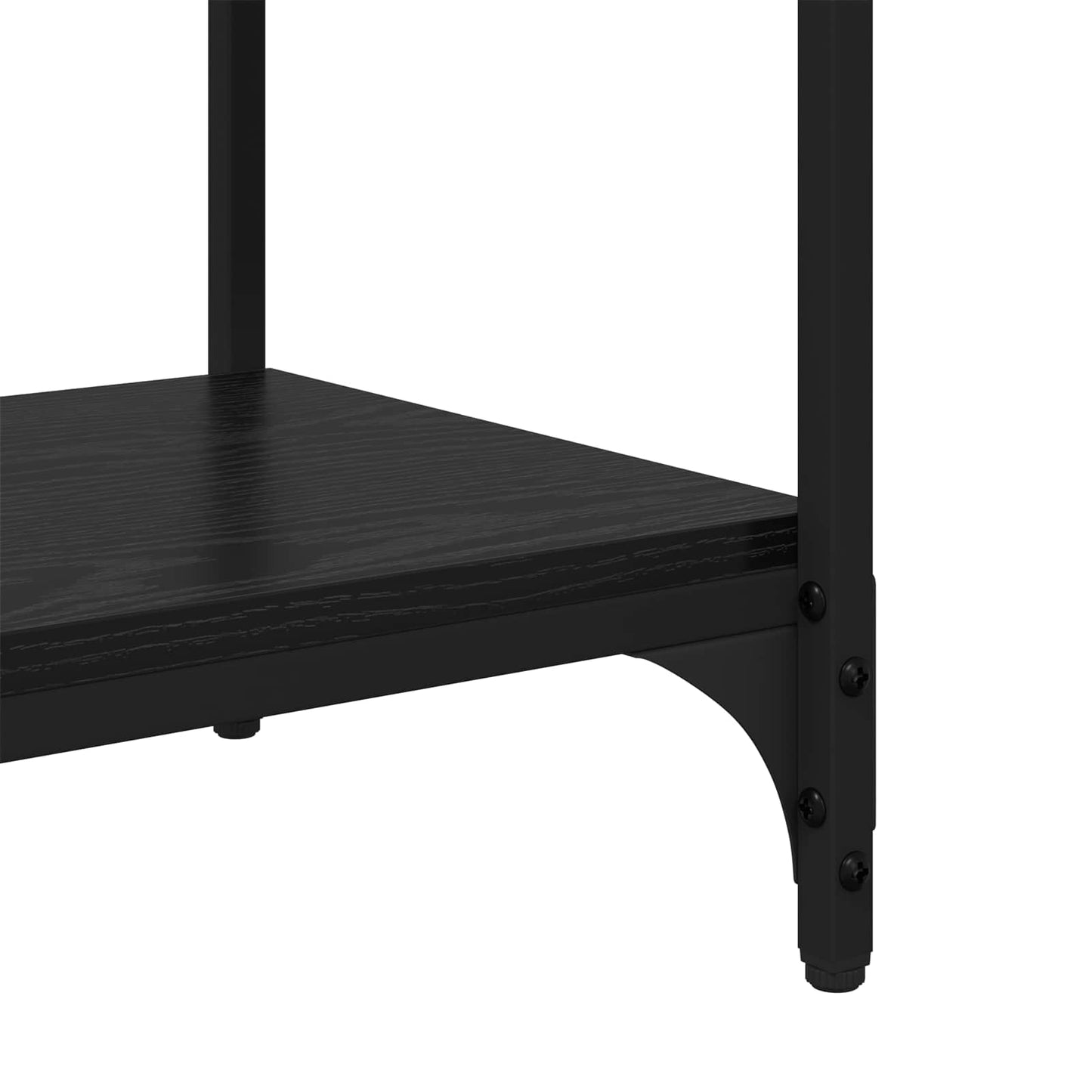 Bogskab Sort eg 40 x 33 x 70,5 cm Ingeniørt træ og jern