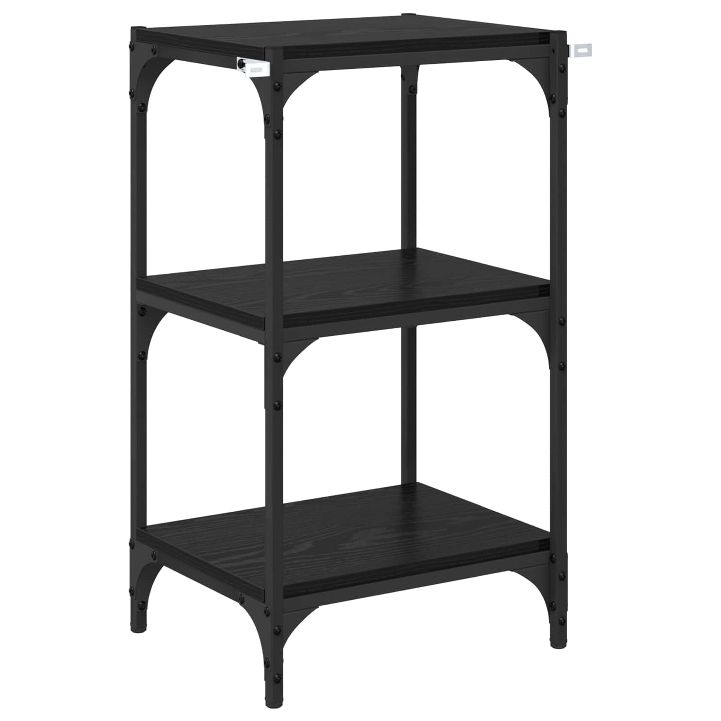 Bogskab Sort eg 40 x 33 x 70,5 cm Ingeniørt træ og jern