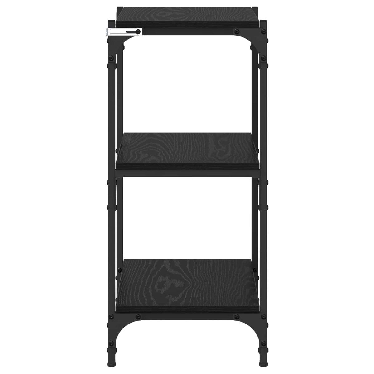 Bogskab Sort eg 40 x 33 x 70,5 cm Ingeniørt træ og jern