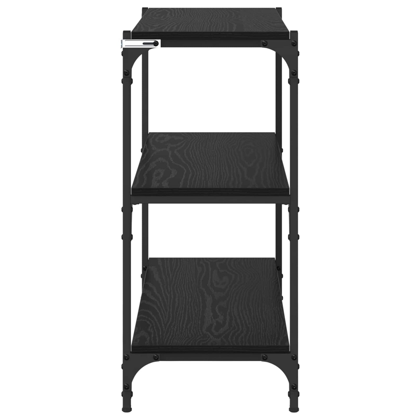 Bogskab Sort eg 80 x 33 x 70,5 cm Ingeniørt træ og jern