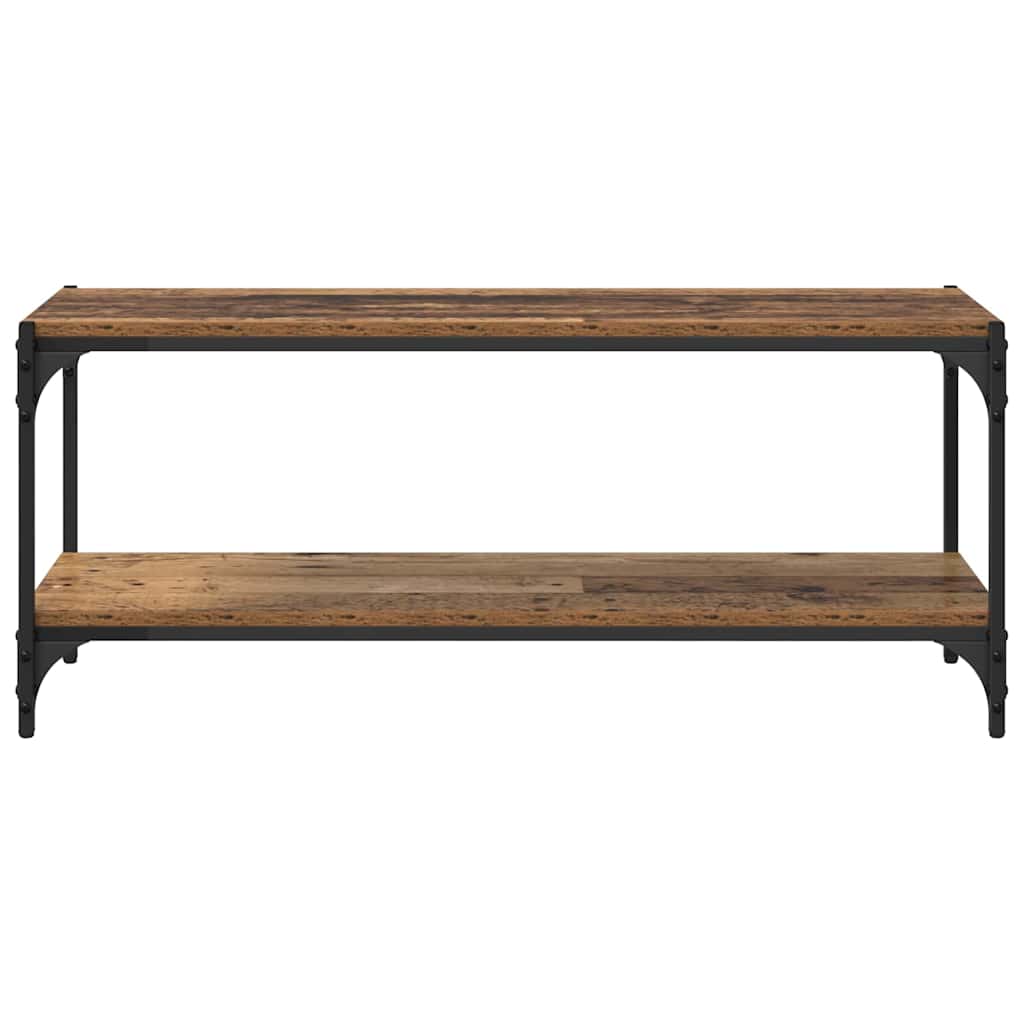 TV-skab Gammelt træ 100x33x41cm Ingeniørt træ og jern