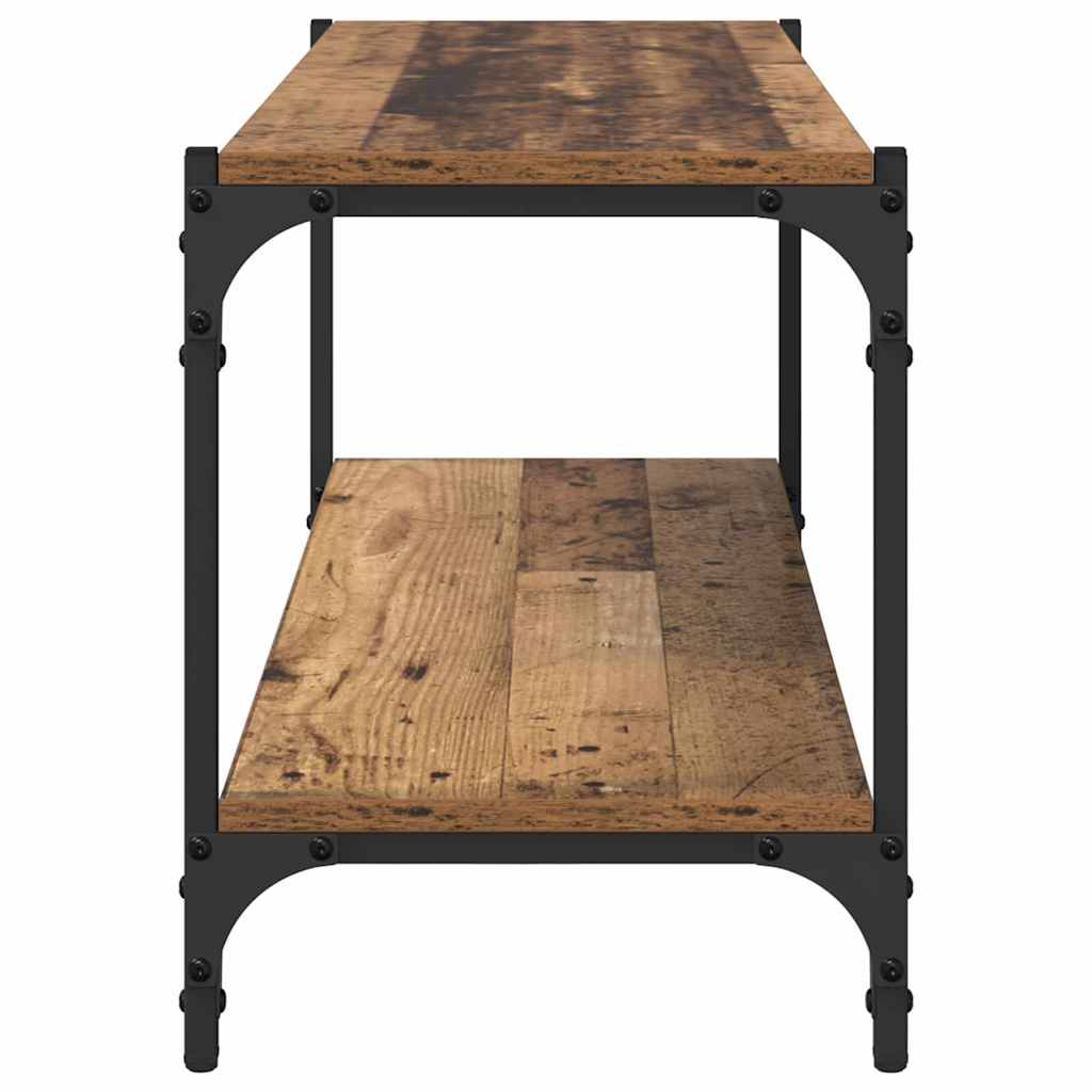 TV-skab Gammelt træ 100x33x41cm Ingeniørt træ og jern