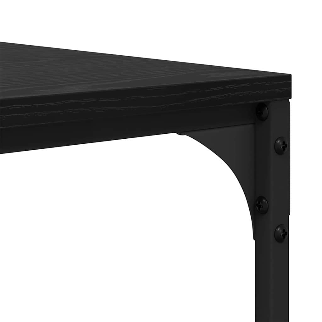 Sofabord Sort eg 100 x 50 x 35 cm Konstrueret træ