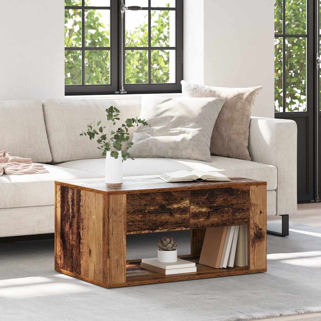 Sofabord Gammelt træ 80 x 50 x 40 cm Konstrueret træ
