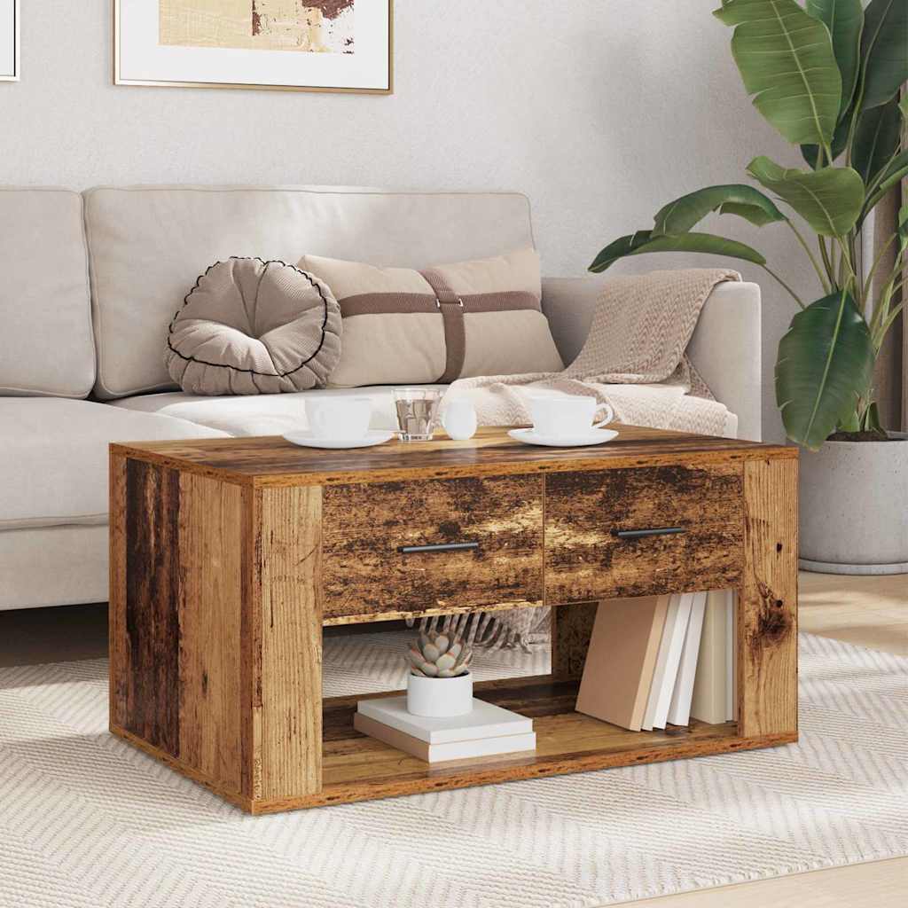Sofabord Gammelt træ 80 x 50 x 40 cm Konstrueret træ