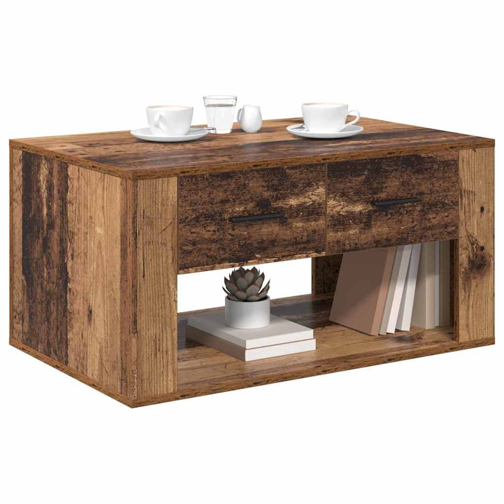 Sofabord Gammelt træ 80 x 50 x 40 cm Konstrueret træ