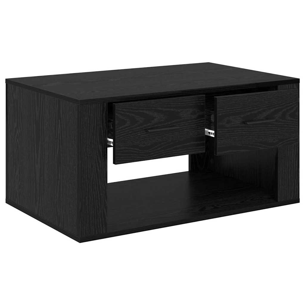 Sofabord Sort eg 80 x 50 x 40 cm Konstrueret træ