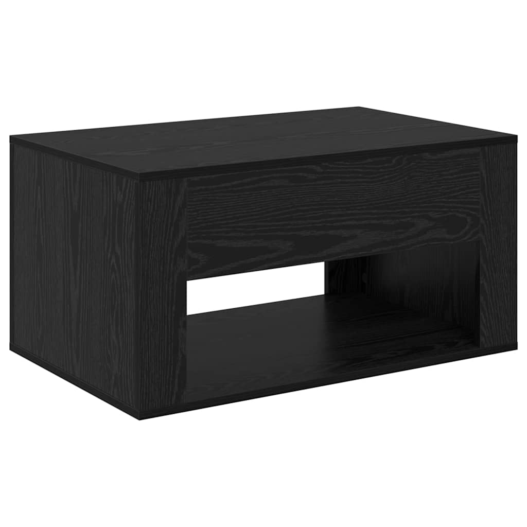 Sofabord Sort eg 80 x 50 x 40 cm Konstrueret træ