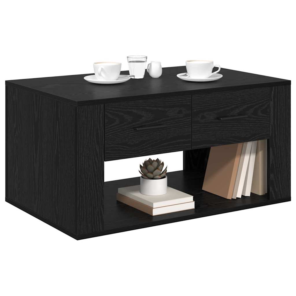 Sofabord Sort eg 80 x 50 x 40 cm Konstrueret træ