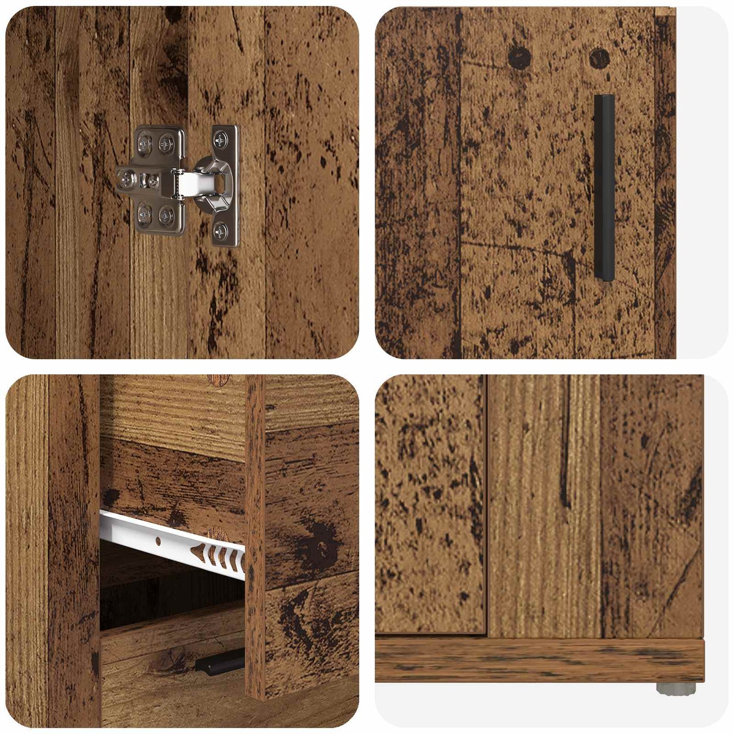 Sideboard Gammelt træ 100 x 33 x 59.5 cm Konstrueret træ