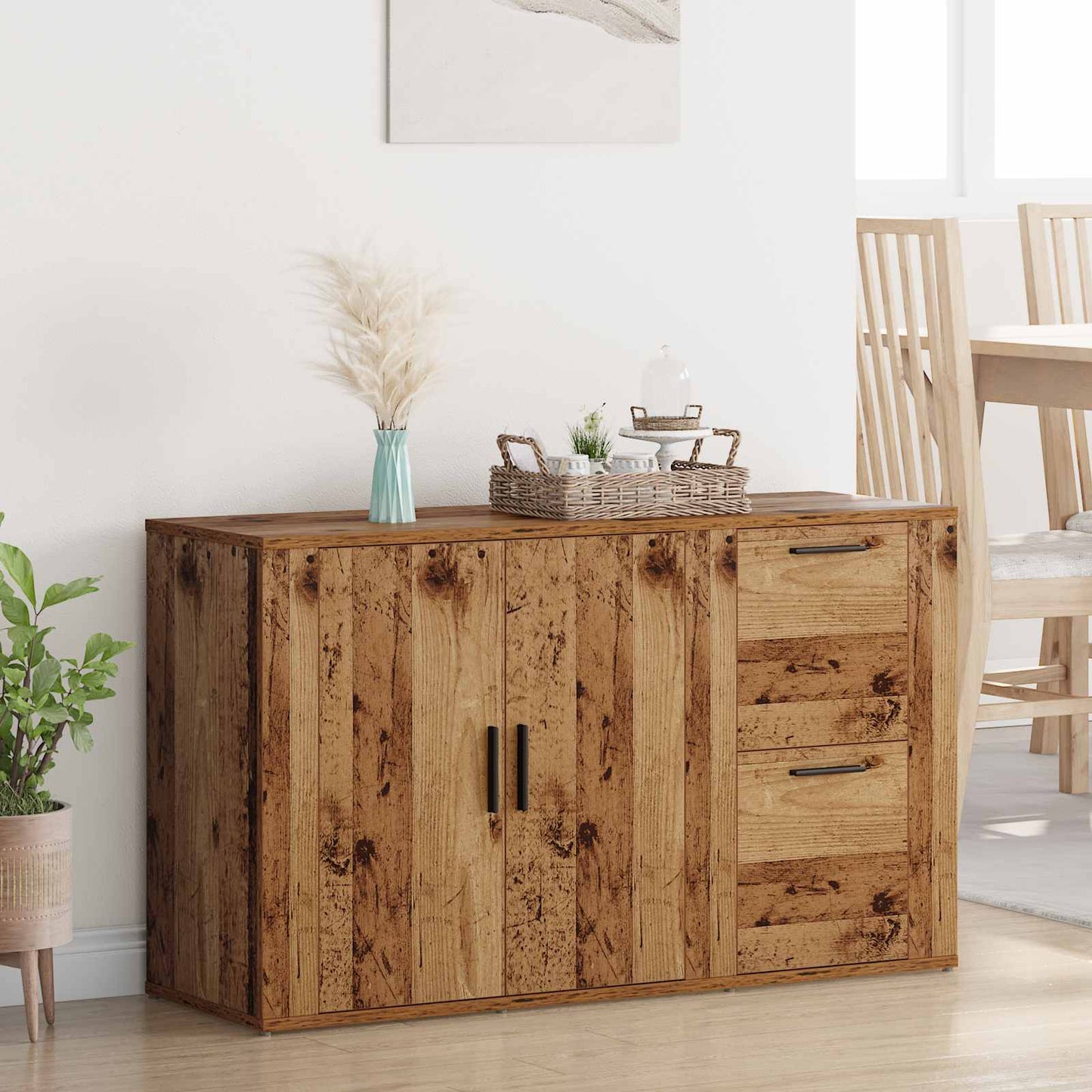 Sideboard Gammelt træ 100 x 33 x 59.5 cm Konstrueret træ
