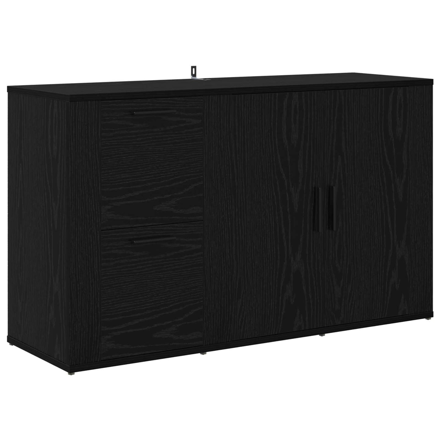 Sideboard Sort eg 100 x 33 x 59.5 cm Konstrueret træ