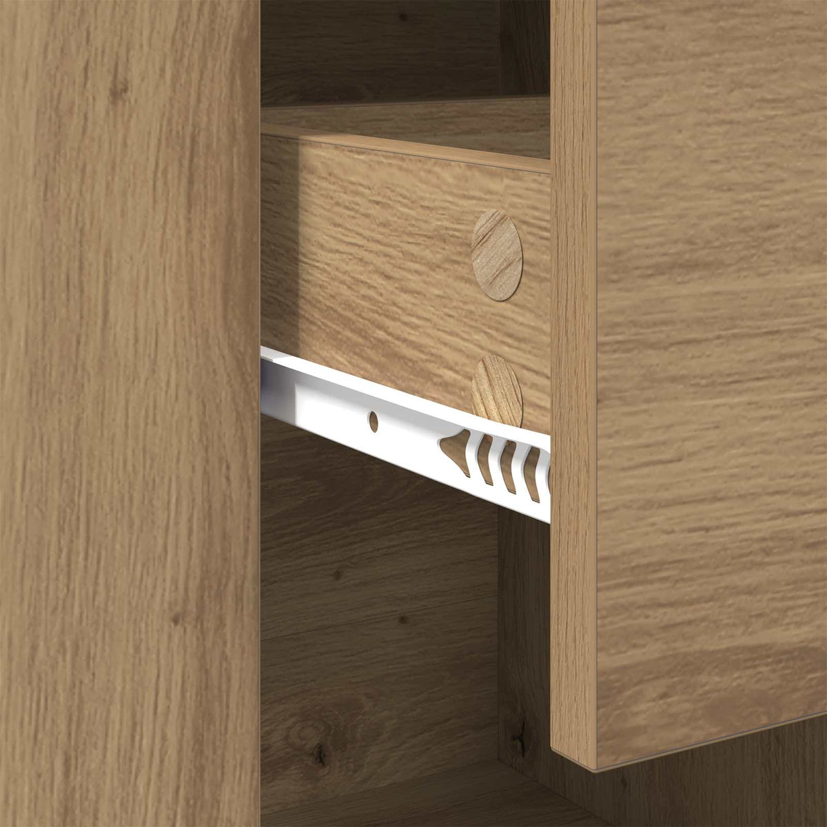 Sideboard Artisan Egetræ 100 x 30 x 59,5 cm Konstrueret træ