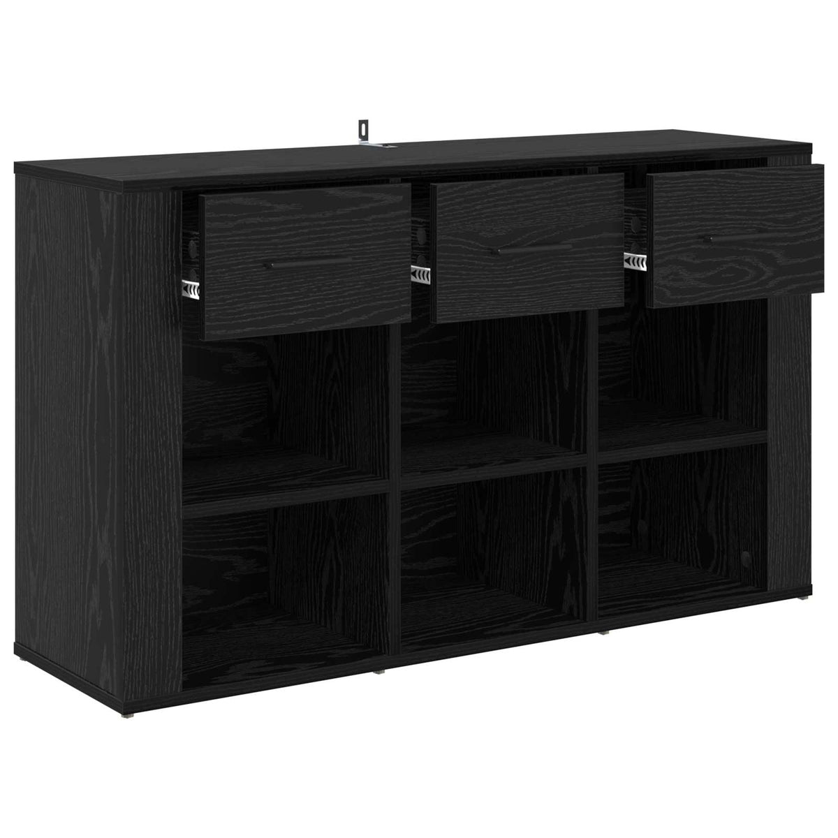 Sideboard Sort eg 100 x 30 x 59,5 cm Konstrueret træ