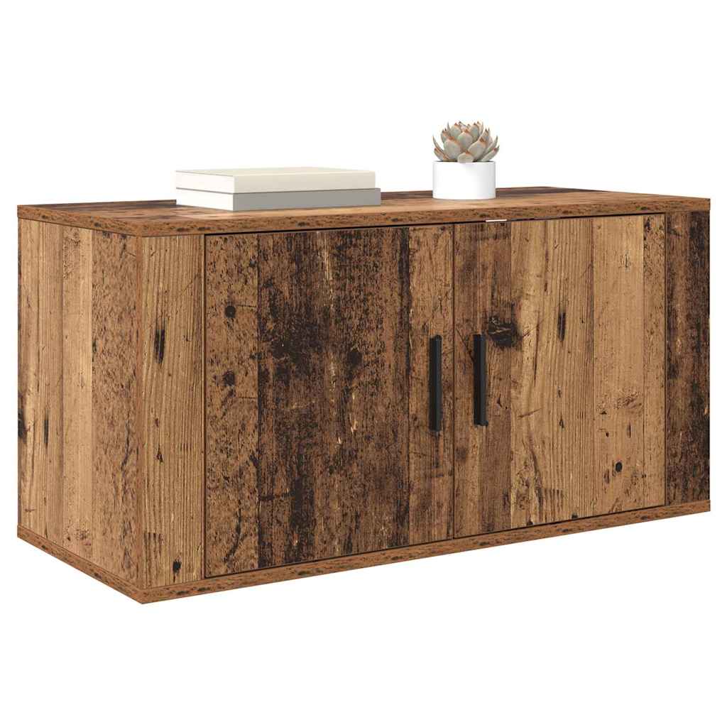 Vægmonteret TV Skab 80 x 34,5 x 40 cm Gammelt træ