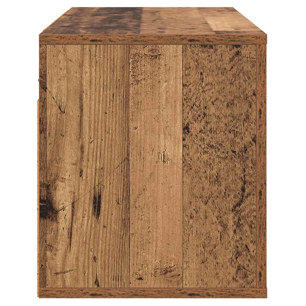 Vægmonteret TV Skab 80 x 34,5 x 40 cm Gammelt træ