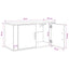 Vægmonteret TV Skab 80 x 34,5 x 40 cm Gammelt træ