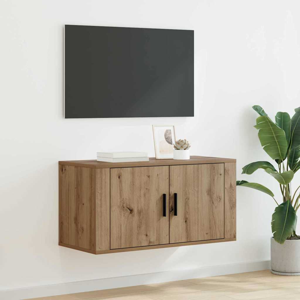 Vægmonteret TV Skab 80 x 34,5 x 40 cm artisan eg