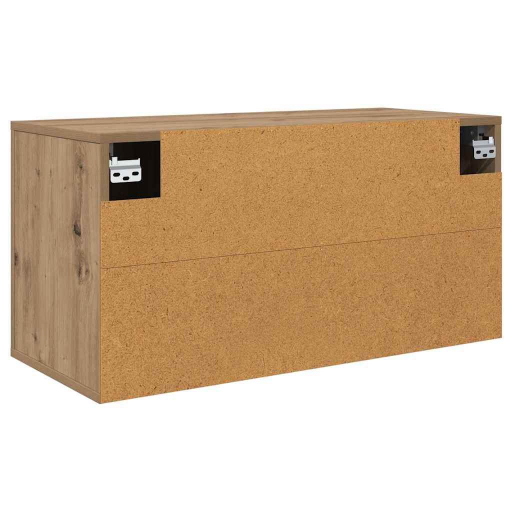 Vægmonteret TV Skab 80 x 34,5 x 40 cm artisan eg