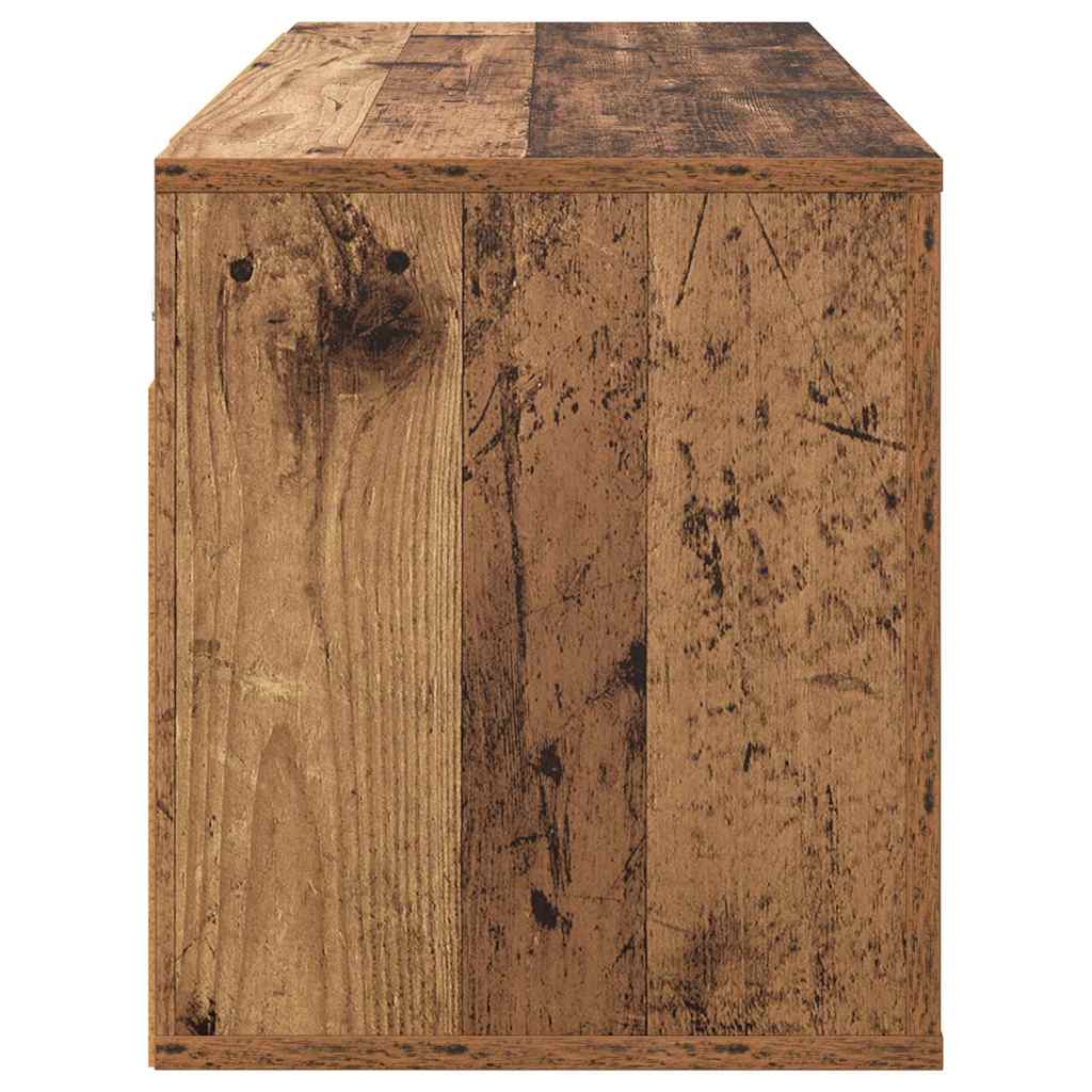 Vægmonteret TV Skab 100 x 34,5 x 40 cm Gammelt træ