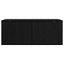 Vægmonteret TV Skab 100 x 34,5 x 40 cm Sort eg Konstrueret træ