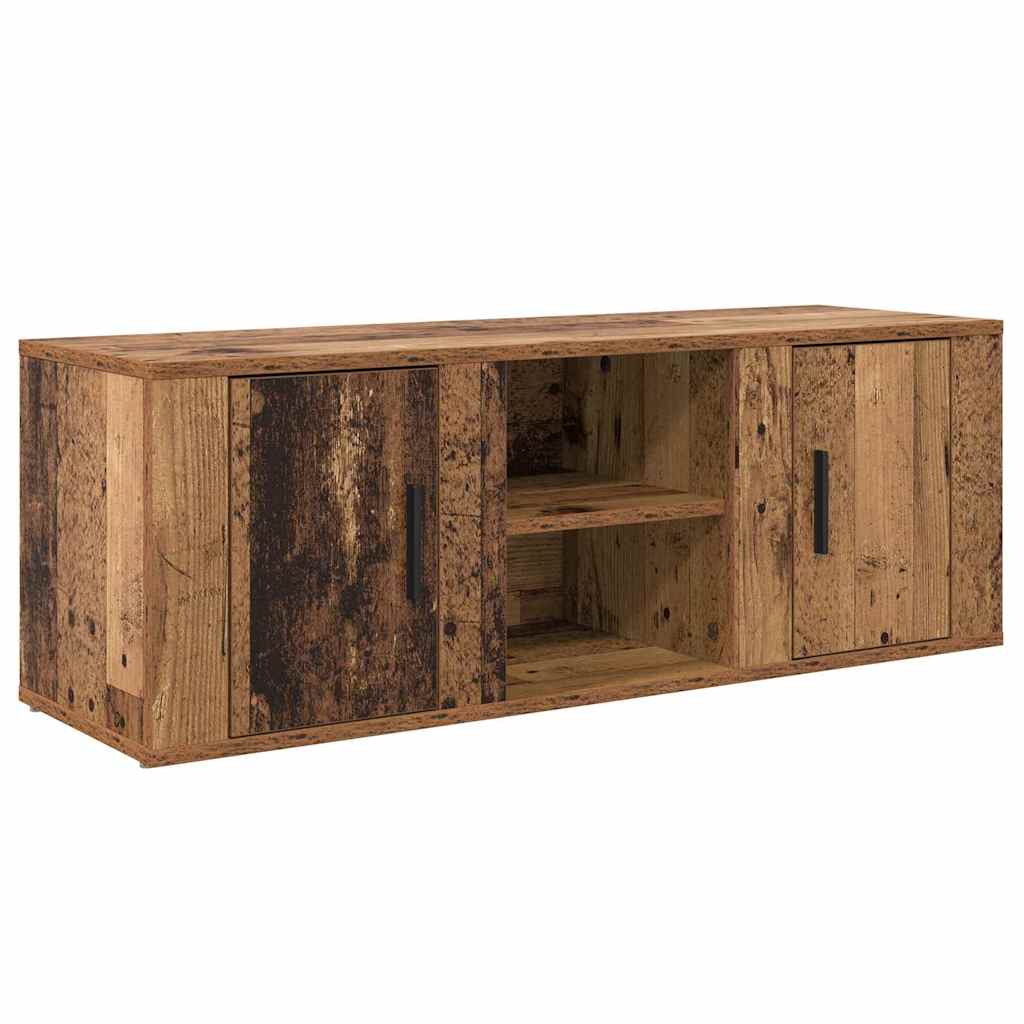 TV-skab 100 x 31,5 x 35 cm Gammelt træ Konstrueret træ