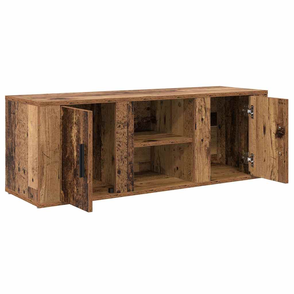 TV-skab 100 x 31,5 x 35 cm Gammelt træ Konstrueret træ