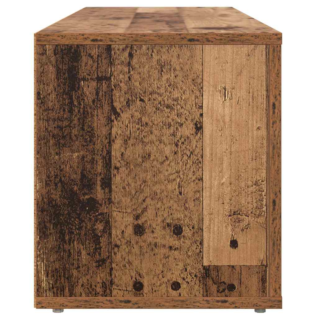 TV-skab 100 x 31,5 x 35 cm Gammelt træ Konstrueret træ