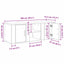 TV-skab 100 x 31,5 x 35 cm Gammelt træ Konstrueret træ
