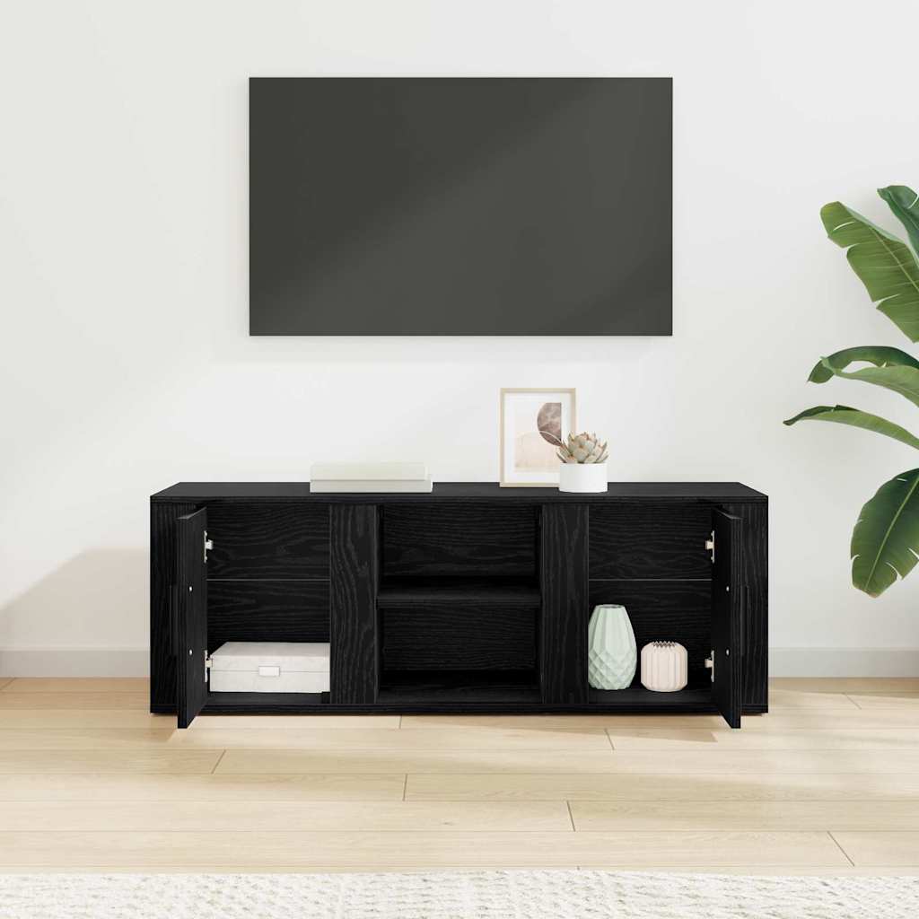 TV-skab 100 x 31,5 x 35 cm Sort eg Konstrueret træ