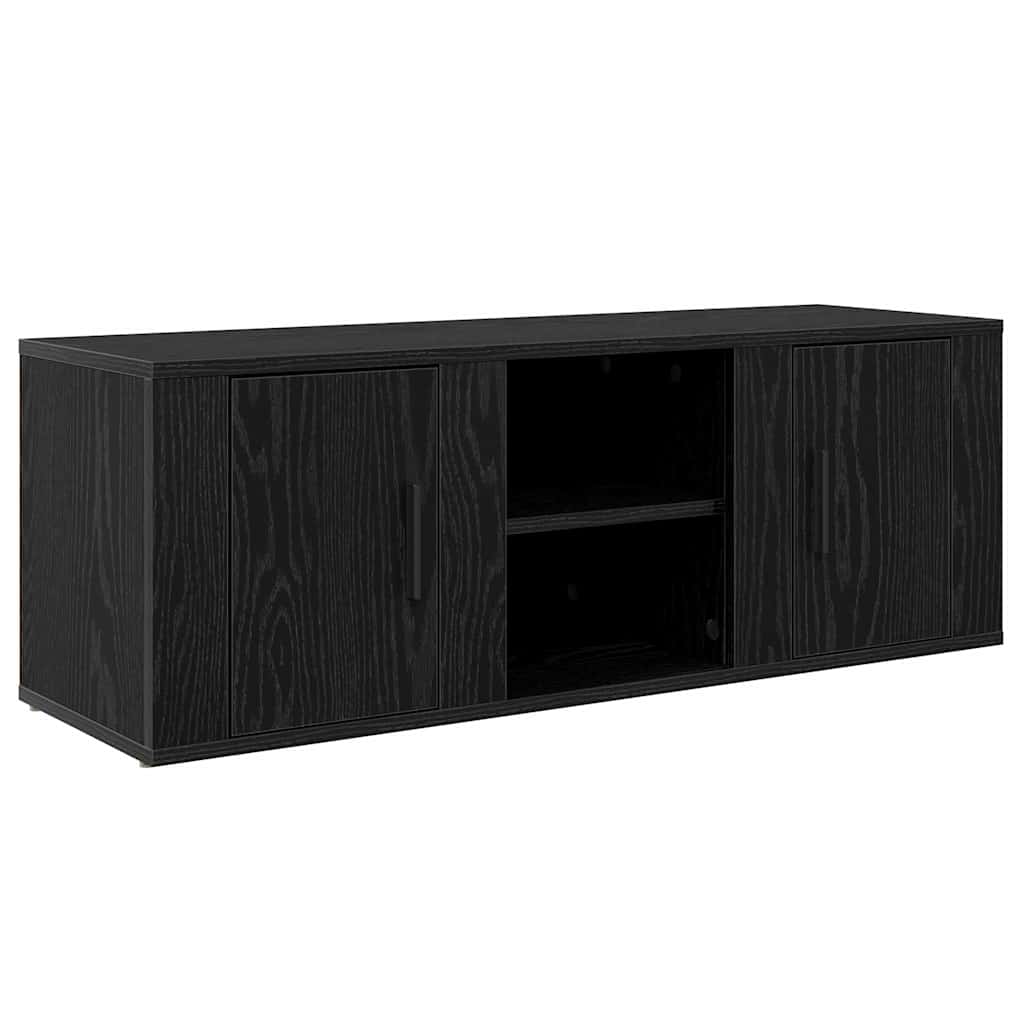 TV-skab 100 x 31,5 x 35 cm Sort eg Konstrueret træ