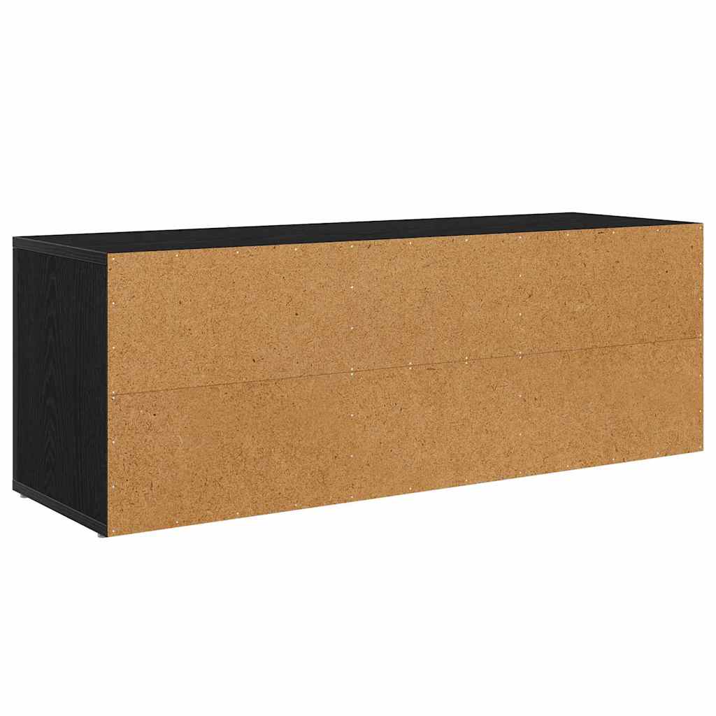 TV-skab 100 x 31,5 x 35 cm Sort eg Konstrueret træ