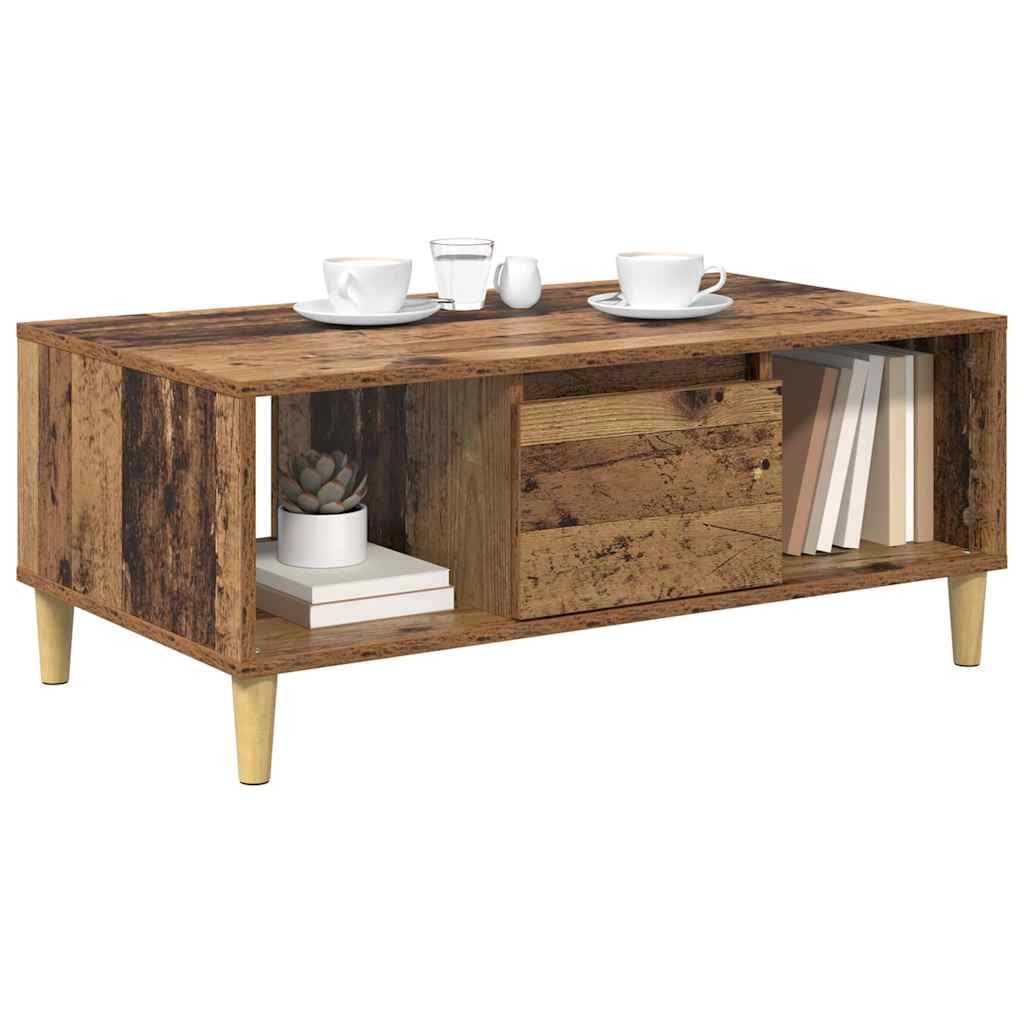 Sofabord Gammelt træ 90 x 50 x 26.5 cm Konstrueret træ
