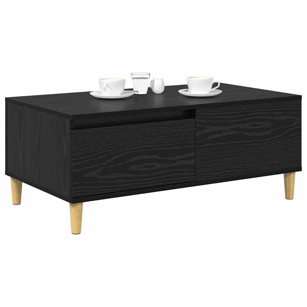 Sofabord Sort eg 90 x 50 x 26.5 cm Konstrueret træ