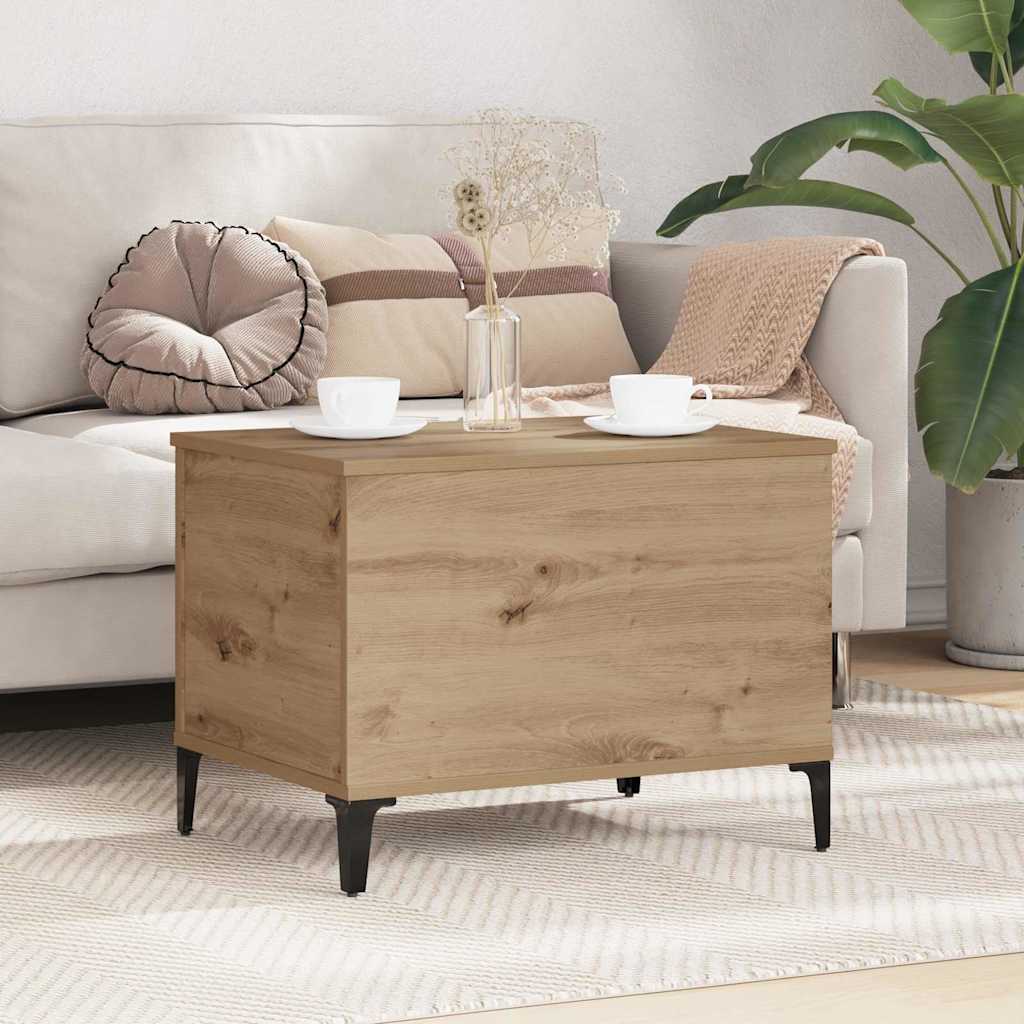 Sofabord Artisan Egetræ 60 x 44,5 x 45 cm Konstrueret træ