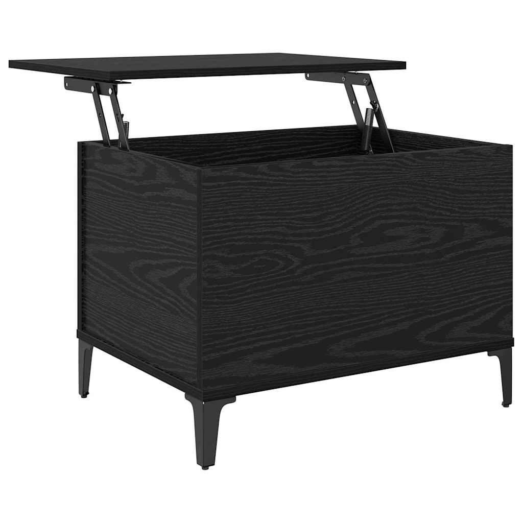 Sofabord Sort eg 60 x 44,5 x 45 cm Konstrueret træ