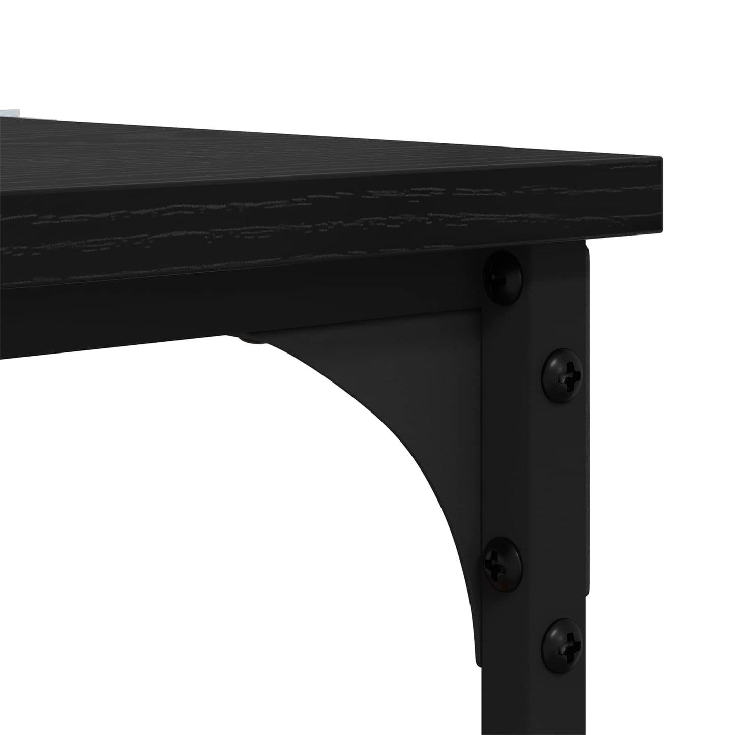 Sidebord Sort eg 40 x 30 x 75 cm Konstrueret træ