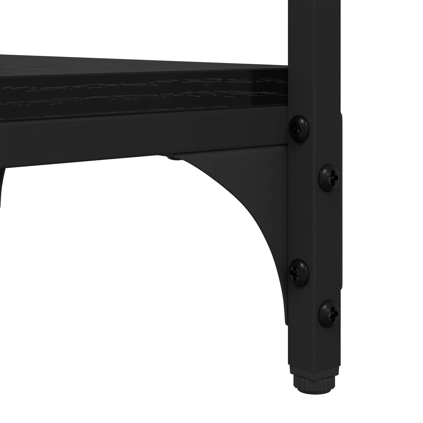 Sidebord Sort eg 40 x 30 x 75 cm Konstrueret træ