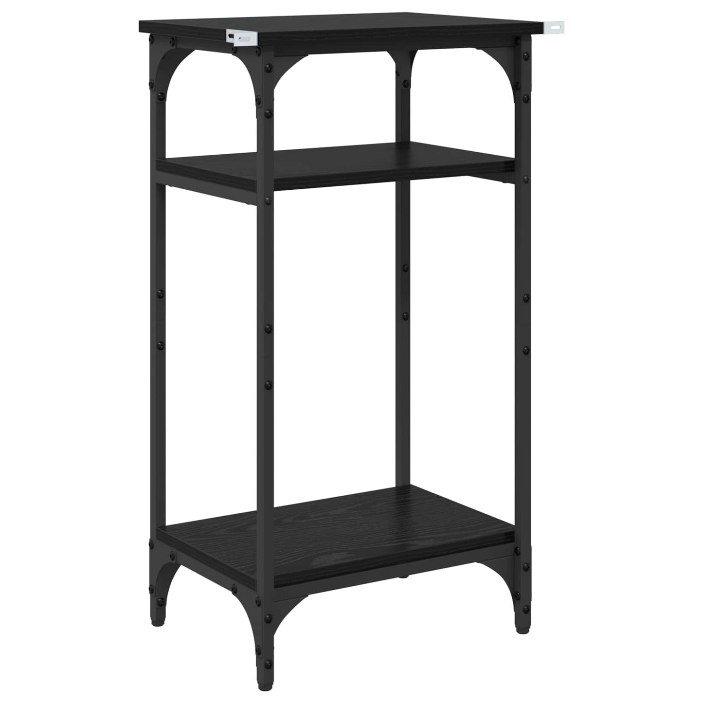 Sidebord Sort eg 40 x 30 x 75 cm Konstrueret træ