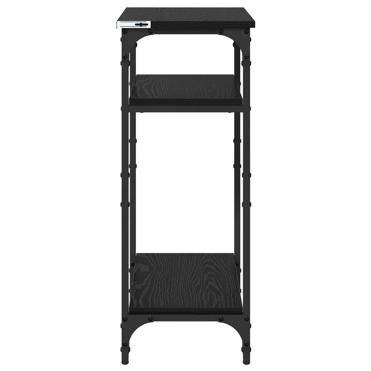 Sidebord Sort eg 40 x 30 x 75 cm Konstrueret træ