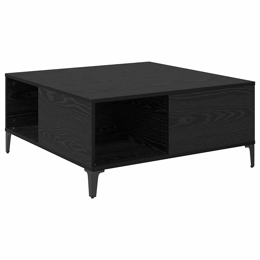 Sofabord Sort eg 80 x 80 x 36,5 cm Konstrueret træ