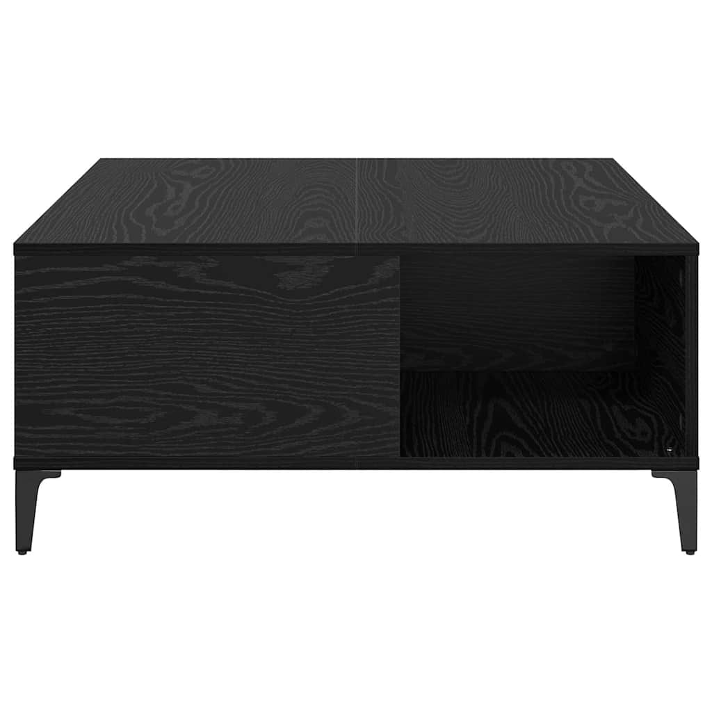 Sofabord Sort eg 80 x 80 x 36,5 cm Konstrueret træ