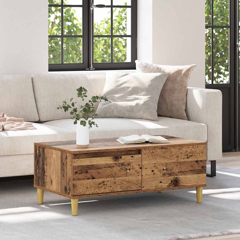 Sofabord Gammelt træ 90 x 50 x 35 cm Konstrueret træ