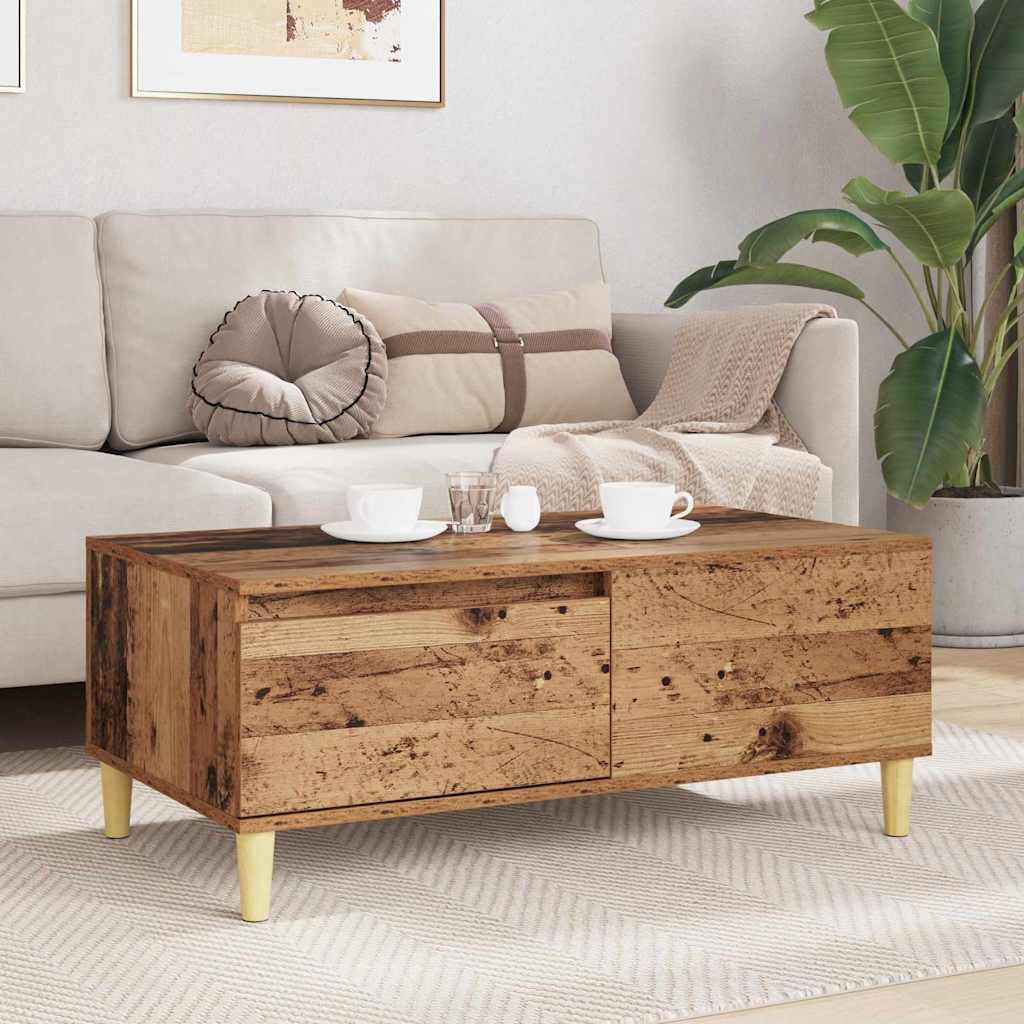 Sofabord Gammelt træ 90 x 50 x 35 cm Konstrueret træ