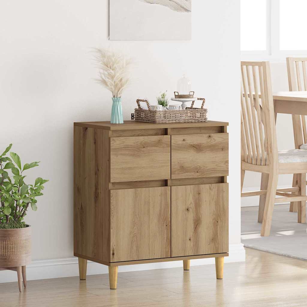 Sideboard Artisan Egetræ 60 x 35 x 70 cm Konstrueret træ