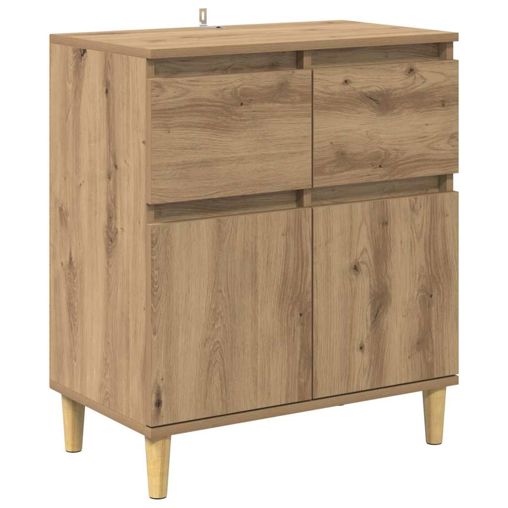 Sideboard Artisan Egetræ 60 x 35 x 70 cm Konstrueret træ